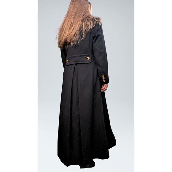Neiman Marcus Cashmere Wool Black Coat Size - 2 - Picture 6 of 8